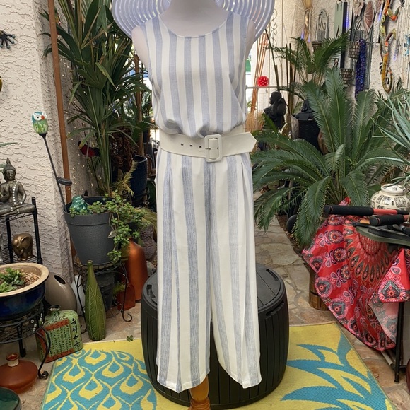 💙2PIECE BLUE N WHITE STRIPED OUTFIT💙 - Picture 3 of 4